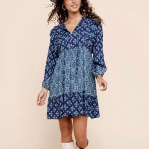 Freddie Mix Print Mini Dress Francesca’s